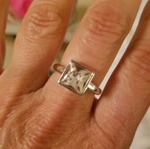 Touchstone Emerald cut Ring
